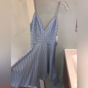 Blue Striped Dress